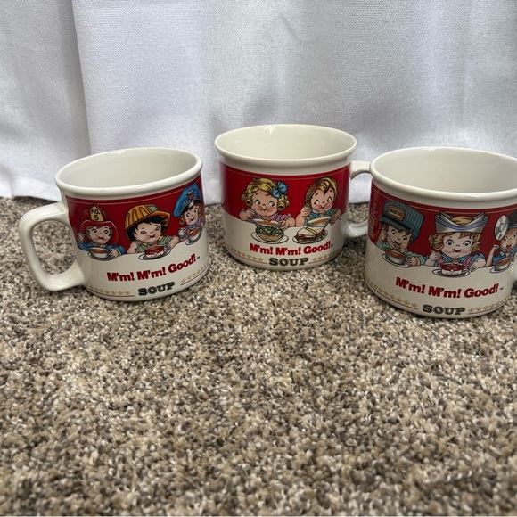 3 Vintage Campbell Kids Soup Mugs 1989 1997 EVC‎ - Picture 1 of 6
